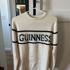 Guinness Cream and Black Crewneck Sweater